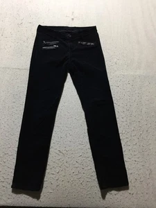 Kut From The Kloth Corduroy Pants Womens 4 Black Zipper Accent Pockets - Picture 1 of 13