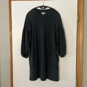 Max Studio 3/4 Sleeve Embroidered Dress Pockets Green Women’s Small NWT Comfy! - Picture 1 of 11