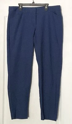 Pantalones al tobillo Express Editor para mujer talla 10R, azules Foto 1 de 4