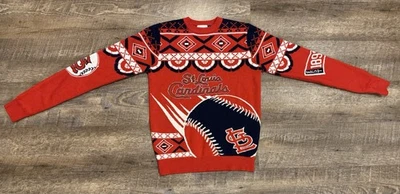 MLB St Louis Cardinals Baseball Sweater Crewneck Adult Small - Image 1 of 4