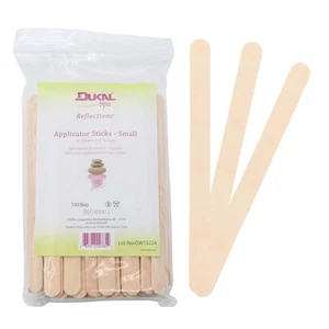 Small Wooden Wax Sticks - Body Hair Removal Applicator for Waxing, 3/8” x 4.5... - Picture 1 of 5