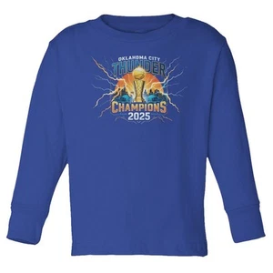 Oklahoma City 2025 Champs Tribute - Basketball Fans Toddler Long Sleeve TShirt - Picture 1 of 5