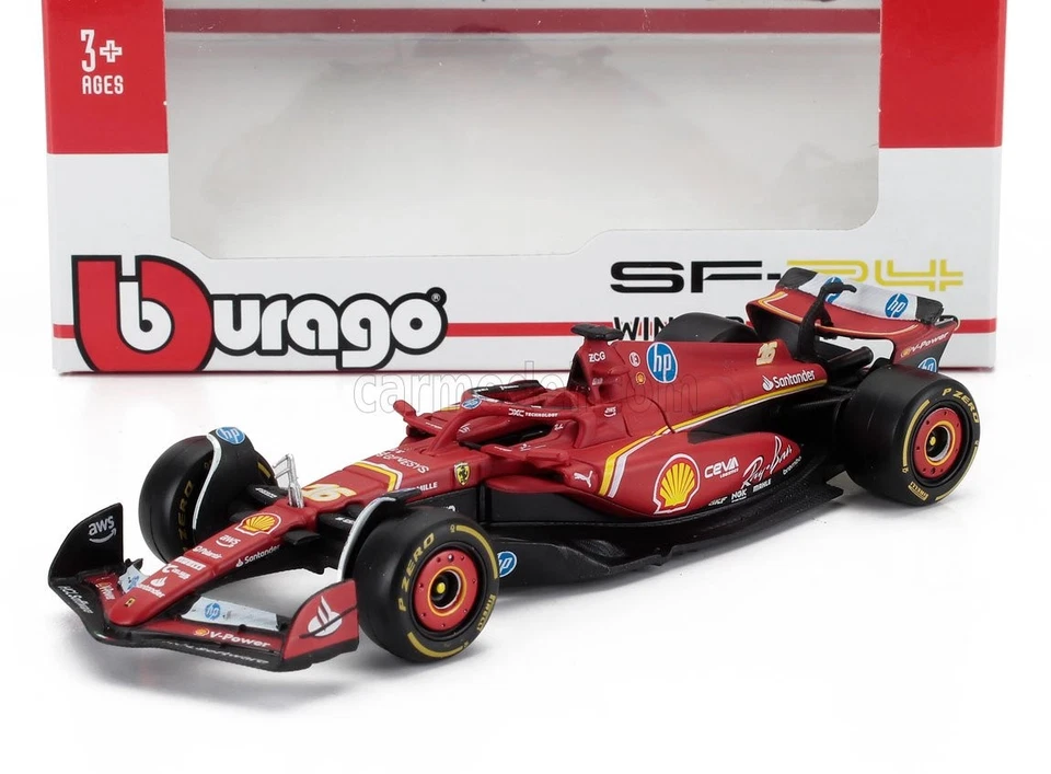 1/43 BURAGO - FERRARI - F1 SF-24 TEAM SCUDERIA FERRARI N 16 18-36844-L-MONACO