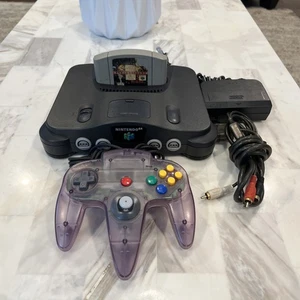 Nintendo 64 N64 Console OEM Bundle Complete w/ 1 Official Controller + Game - Picture 1 of 12