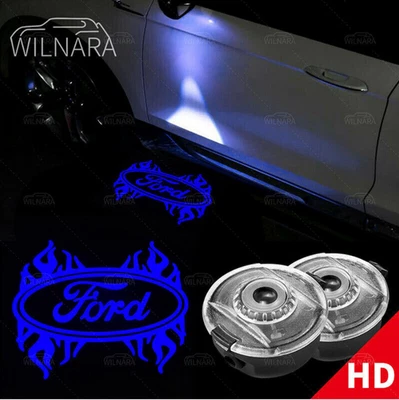 2 HD светодиодных боковых зеркала заднего вида приветственные теневые фары для Ford Mondeo MK5 2014-23 - Изображение 1 из 4