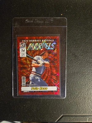 2023 Panini Donruss - Marvels Pete Rose #M5 Red /149 - Image 1 of 2