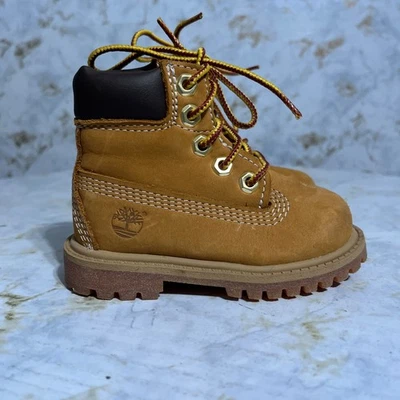 Timberland Premium Niño Pequeño Juvenil Talla 5M Zapatos Marrón Nubuck Moda Botines Foto 1 de 4