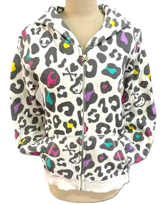 Rare tokidoki Zip-up Hoodie Leopard print Off-white Kawaii Women's Size M - Photo 1/4