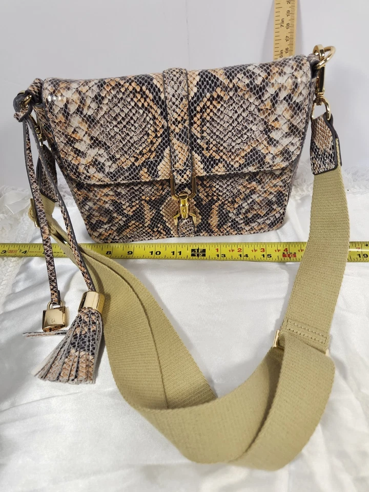 Bolso de cuero de piel de serpiente GILI Got It Love It Foto 1 de 4