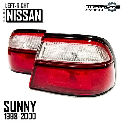 Par de luces traseras LR para Nissan Sentra Sunny B14 1998-2000 sin enchufe Foto 1 de 4