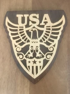 Madera de caoba de águila de EE. UU. recortada. 8”x9”x3/4” - Imagen 1 de 1