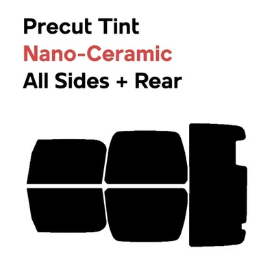 Película de ventana precortada automotriz nano cerámica tinte hágalo usted mismo para Jeep Wrangler 1997-2006 Foto 1 de 4