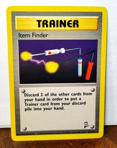 POKEMON ITEM FINDER 103/130 RARE TRAINER BASE SET 2 LP - Picture 1 of 5