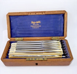 MAPPIN & WEBB "THE CELEBRATED SHEFFIELD HOLLOW GROUND RAZORS SET - RARE - B/O - Picture 1 of 18