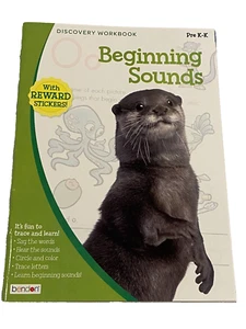 discovery work book beginning sounds with stickers PRE K - K bendon  - Picture 1 of 2