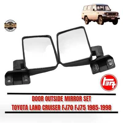 Juego de espejos retrovisores exteriores puerta Toyota Land Cruiser Fj70, Fj75 1985-1998 Foto 1 de 4