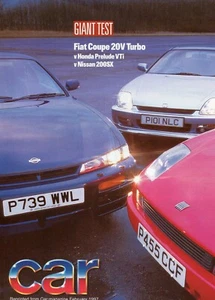 FIAT COUPE -CAR magazine road test reprint Feb 1997 v Honda Prelude,Nissan 200SX - Picture 1 of 1
