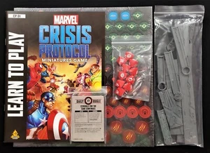 Marvel Crisis Protocol Core Juego Reglas Libro Tácticas Tarjetas Fichas Medida de Dados - Imagen 1 de 1