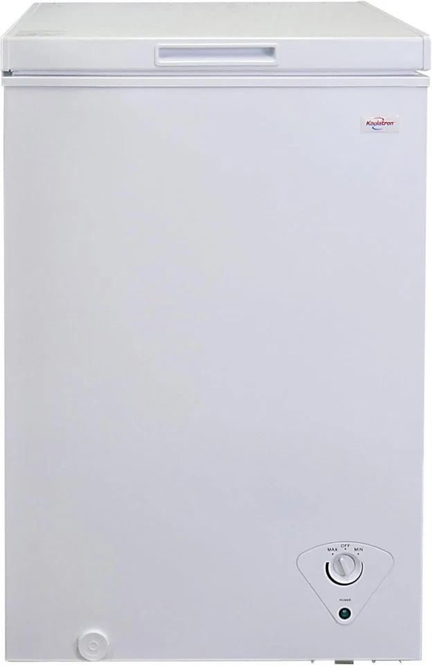 CHEST FREEZER 3.5 Cu Ft with Front Drain, Manual Defrost, Vertical, White - Image 1 of 4