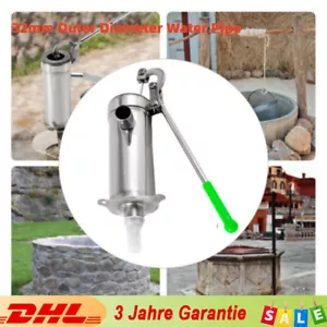 Edelstahl Handschwengelpumpe Schwengelpumpe Wasserpumpe Handpumpe Gartenpumpe DE - Bild 1 von 20