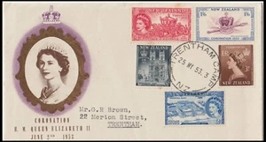 NEW ZEALAND 1953 CORONATION 'TRENTHAM CAMP' FDC (JF) - Picture 1 of 1