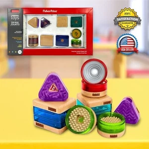 Fisher-Price Surprise blocchi giocattoli sensoriali per lo sviluppo interno in legno 12 m + NUOVI - Foto 1 di 20