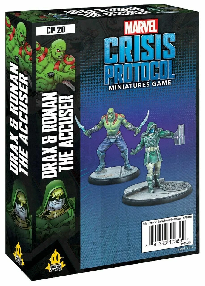 Marvel Crisis Protocol Cp20 - Drax & Ronan The Accuser Plastic Miniature by ATO
