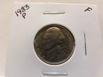 1983 P JEFFERSON NICKEL-Very Good to Fine Circulated Condition - Image 1 of 2