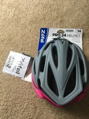 Casco de bicicleta para mujer Pro gris rosa (ajuste universal, 24 ventilaciones grandes) - Zefal Foto 1 de 3