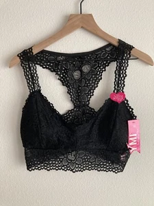 NWT YMI Intimates Womens Black Lace Racerback Padded Bralette Sz 1X Style BRL-42 - Picture 1 of 10