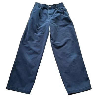 Pantalones de perro verde niños talla 14 regular uniforme escolar chino azul marino 26" entrepierna Foto 1 de 4