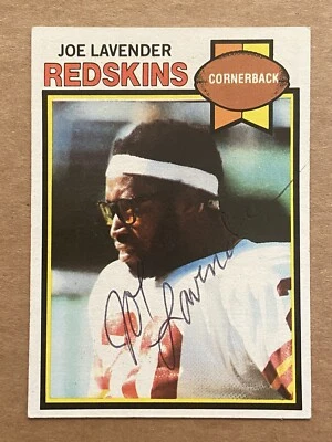 JOE LAVENDER Hand Signed 1979 Topps #31 Redskins San Diego State Autograph Auto - Image 1 of 2
