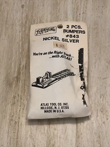 Atlas Railroad HO-Scale Code 100 Bumpers (2) (Nickel Silver) [ATL843] - Picture 1 of 3