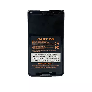 Li-ion Battery 2600mAh KNB-57L KNB-35L KNB-55L For TK-2360 TK-3360 Radio - Picture 1 of 3