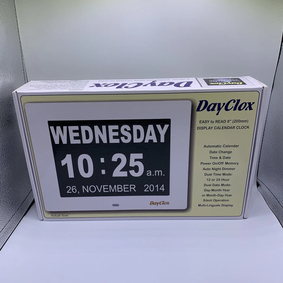 DayClox Pérdida de Memoria Calendario Digital Internacional Día Reloj Foto 1 de 4