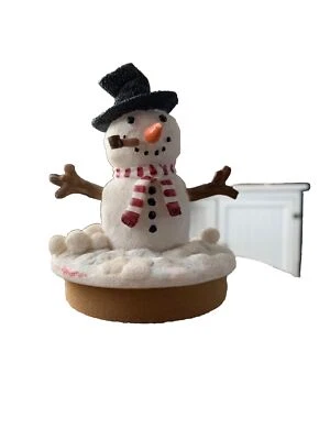 Our America Snowman Topper Antique NE405A Candle Topper Top Hat Pipe - Image 1 of 4