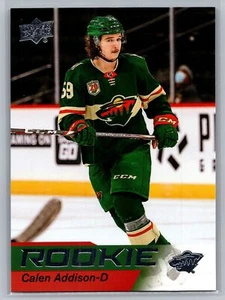 2021-22 Upper Deck NHL Star Rookies Box Set #9 Calen Addison Minnesota Wild - Imagen 1 de 2
