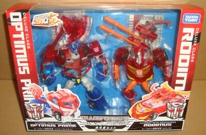 TRANSFORMERS ANIMATED DX CLASS OPTIMUS PRIME/DX CLASS RODIMUS TAKARA TOMY 2010 - Picture 1 of 8
