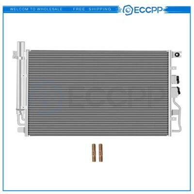 Aluminum AC Condenser For 10-15 Chevrolet Equinox GMC Terrain 07-09 Suzuki XL-7 - Image 1 of 4