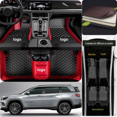 For Jeep Compass Car Liner Pads Auto Carpets Waterproof Car Floor Mats Luxury - Imagem 1 de 4