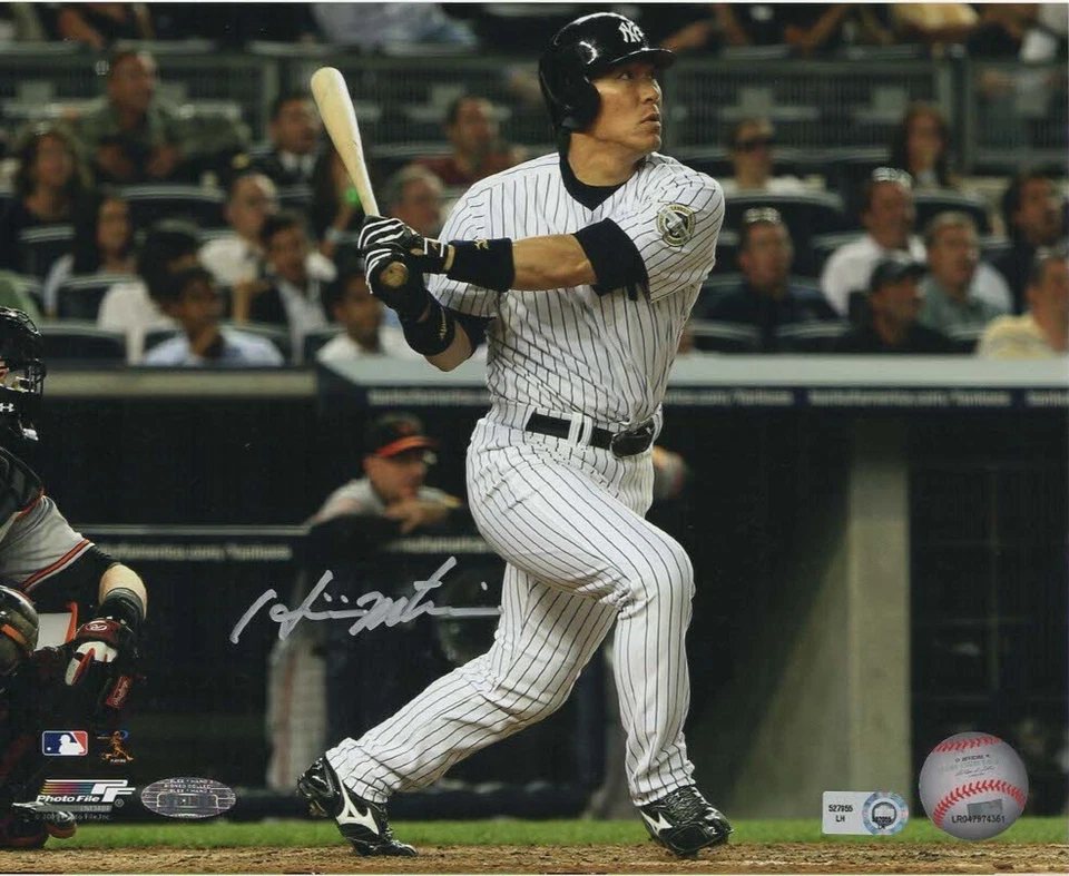 Foto firmada por Hideki Matsui 2009 WS NY Yankees autografiada auténtico holograma MLB Foto 1 de 1