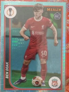 Ben Doak2024 Merlin Soccer aqua PARALLEL #88 Liverpool FC Rookie RC Card - Bild 1 von 1