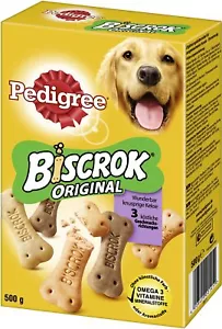 Pedigree Biscrok Originale Krosse Biscotti per Cani IN Forma di Osso 500g - Foto 1 di 1