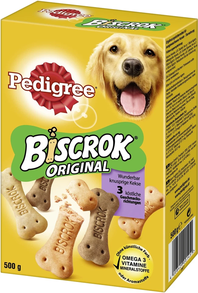 Pedigree Biscrok Original krosse Hundekekse in Knochenform 500g - Bild 1 von 1