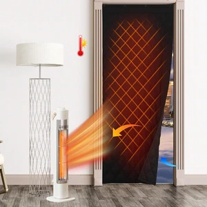 Thermal Insulated Door Curtain Winter Cold Insulation Curtain Durable Oxford Clo - Picture 1 of 5