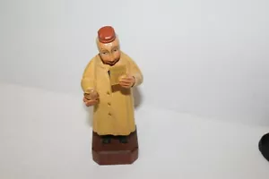 Figura de farmacéutico vintage tallada en madera genuina por Anri Italia - Imagen 1 de 6