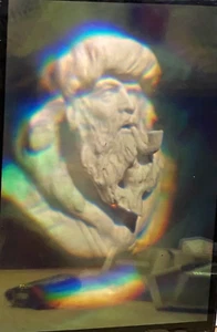 Scultura in vetro magico vintage DCG vecchio fumo pipa ologramma arte 3D anni '80 - Foto 1 di 23