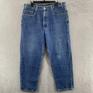 Pantalones de mezclilla vintage Levis para hombre 38x30 (ajuste 36x30) azules 550 sueltos cónicos hechos en EE. UU. AÑOS 90 - Imagen 1 de 11