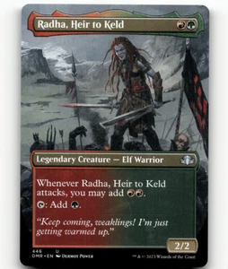 MTG Radha, Heir to Keld (Borderless) Regular Dominaria Remastered Uncommon - Picture 1 of 1