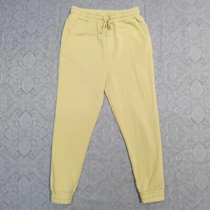 Morrison Tracksuit Pants Womens 2 (AU10) Yellow Soft Fleece High Waist ‘Eva’ - Picture 1 of 14